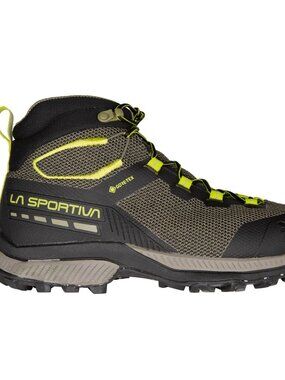 La Sportiva TX Hike Mid GTX Men's Hiking Boots, Black/Lime Punch Size 12 - 45.5